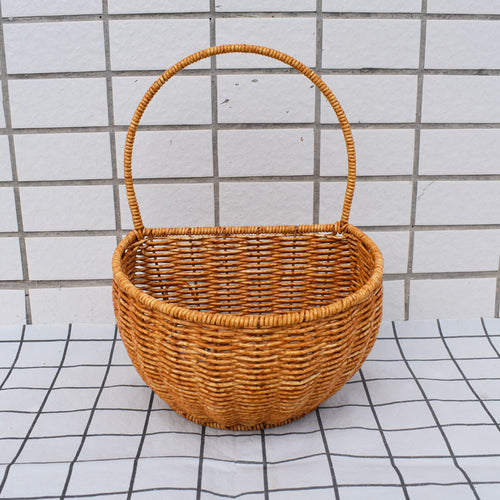 Handcrafted Storage Wicker Basket Bowlift