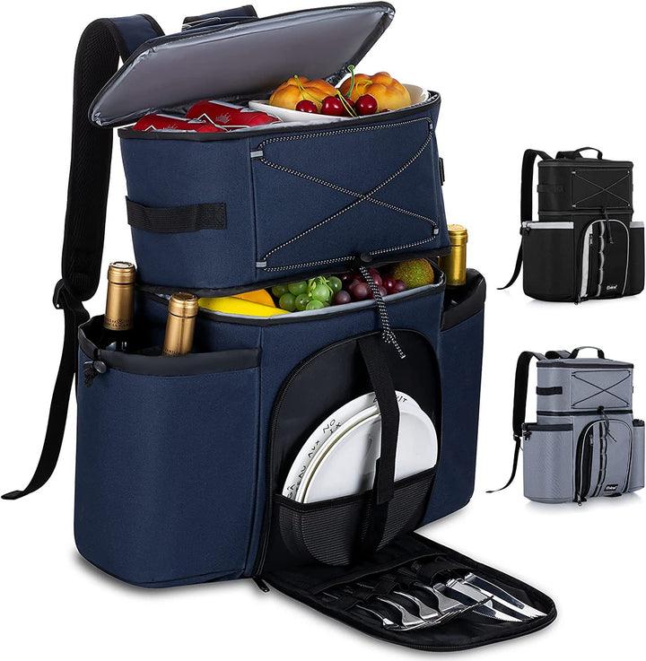 Insulated Picnic Backpack Cooler Bowlift