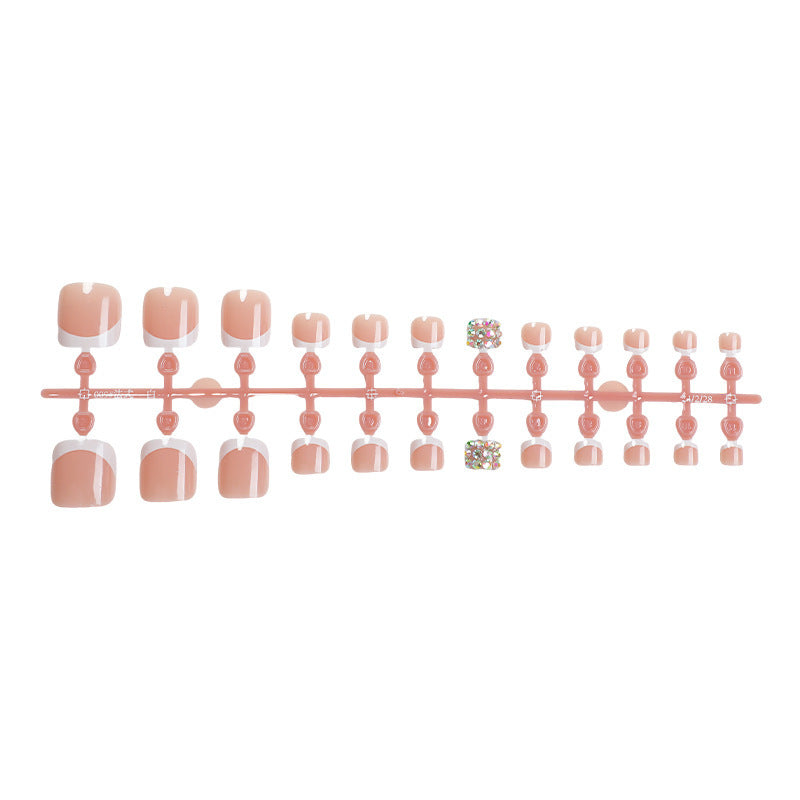 Artificial nail set with glamorous 3D decorations Bowlift