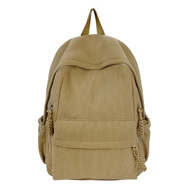 Backpack Made of Durable Ribbed Material Bowlift