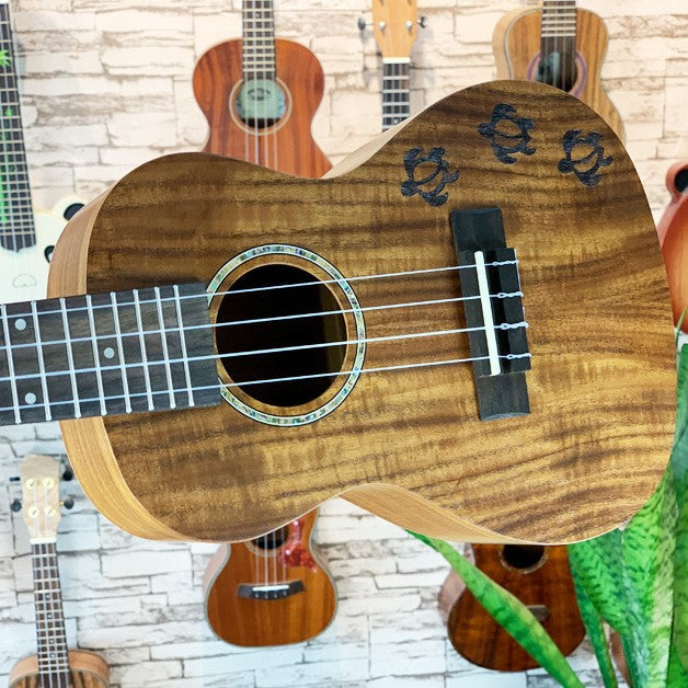 Premium 23-Inch Exotic Koa Ukulele Bowlift