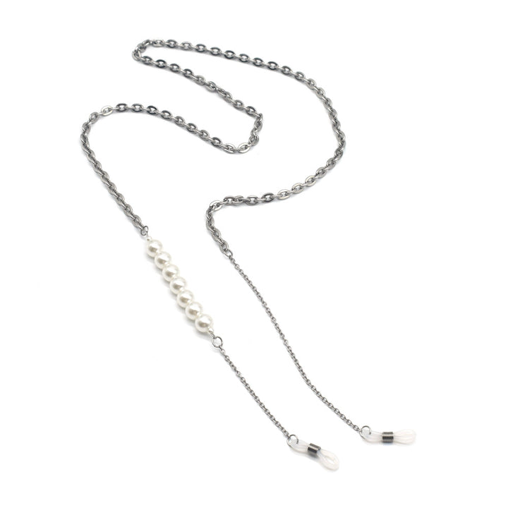 Elegant Pearl Bead Eyewear Holder Chain Bowlift