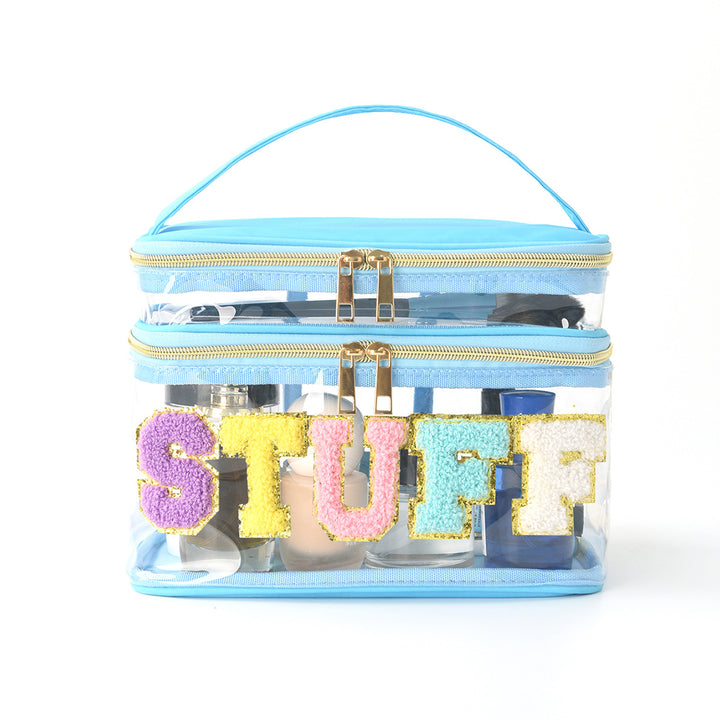 Plastic cosmetic box with two compartments Bowlift