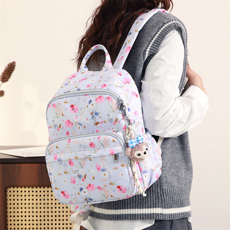 Playful Graphic Print Backpack Bowlift