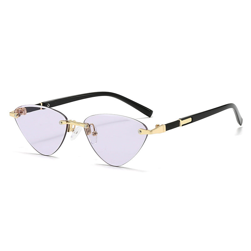 Ladies fashionable Cat-Eye sunglasses with elegant metal frame Bowlift