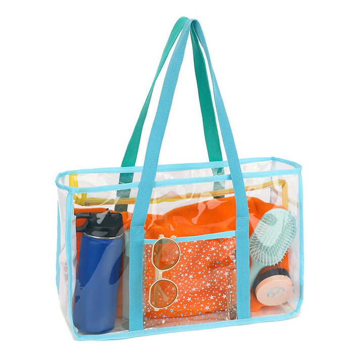 Transparent beach bag with multiple compartments Bowlift