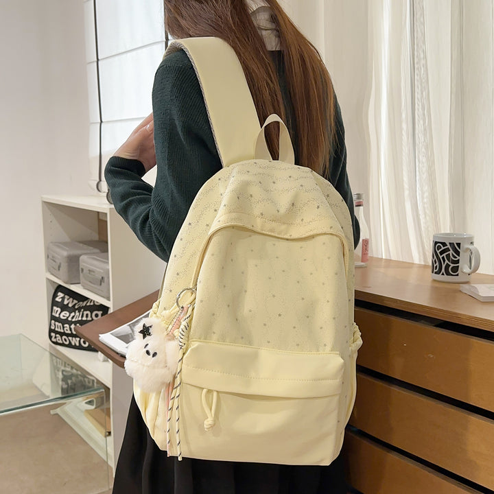 Backpack with Cute Star Design and Practical Storage Bowlift
