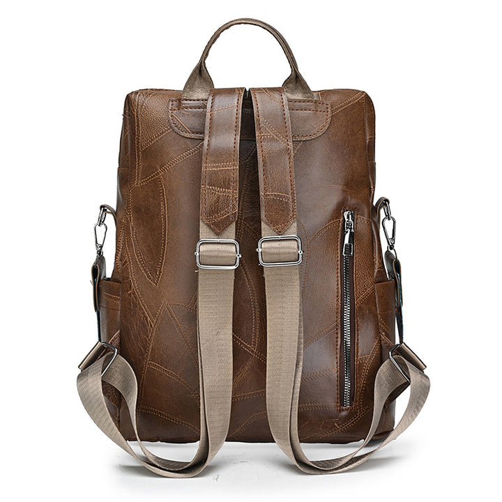 Stylish Leather Backpack Bowlift