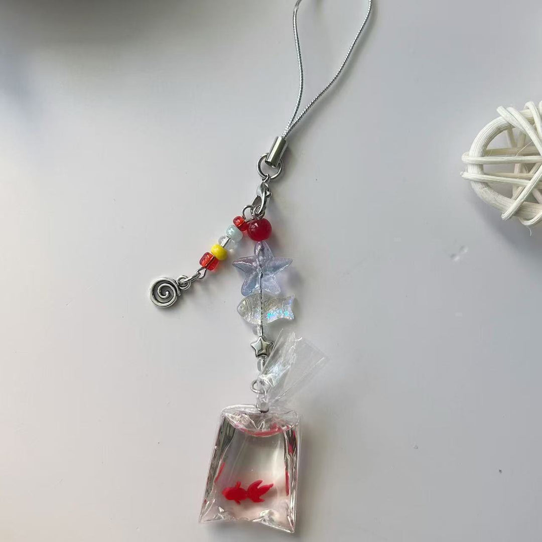 Whimsical Marine-Themed Hanging Keychain Bowlift