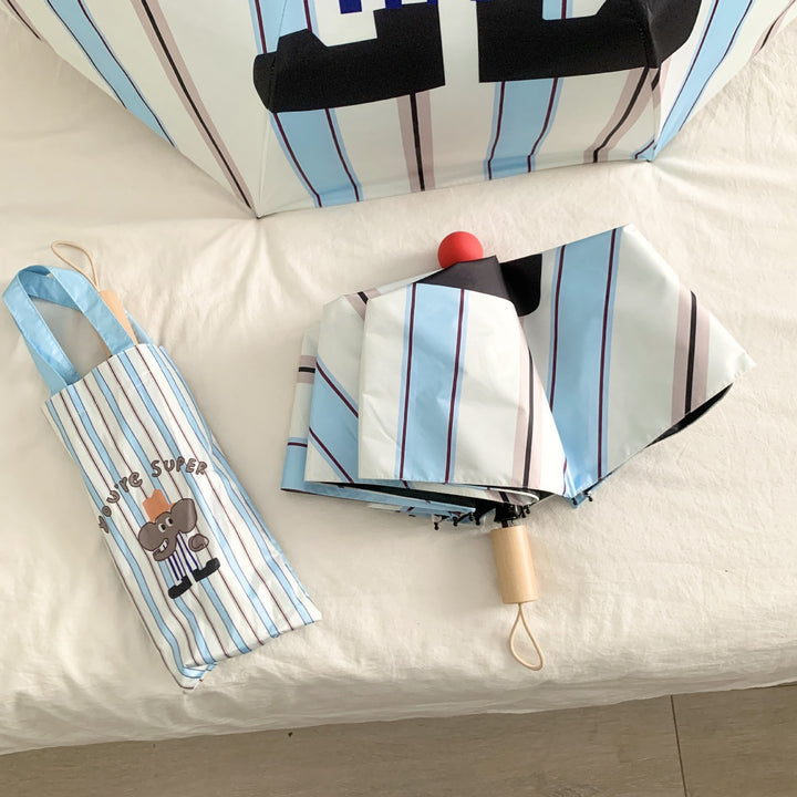 Ladies practical folding umbrella with innovative drip design Bowlift
