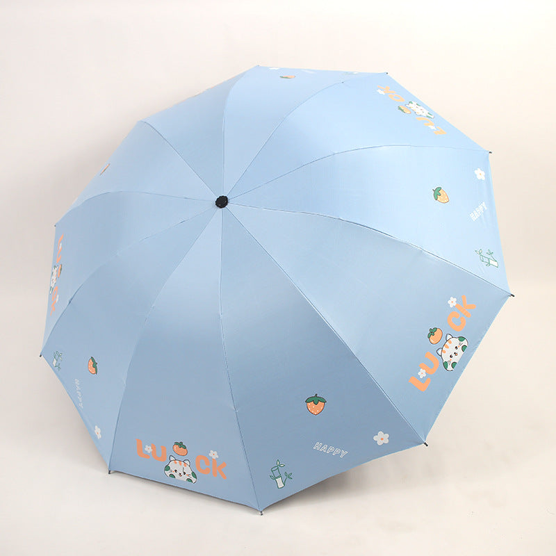 Women's Foldable Umbrella with Colorful Design Bowlift
