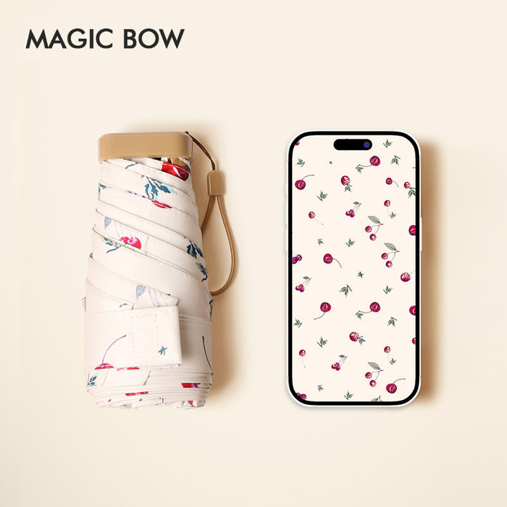 Ladies floral folding umbrella Bowlift