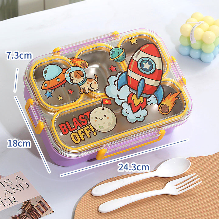Fun-Themed Multi-Section Lunch Container