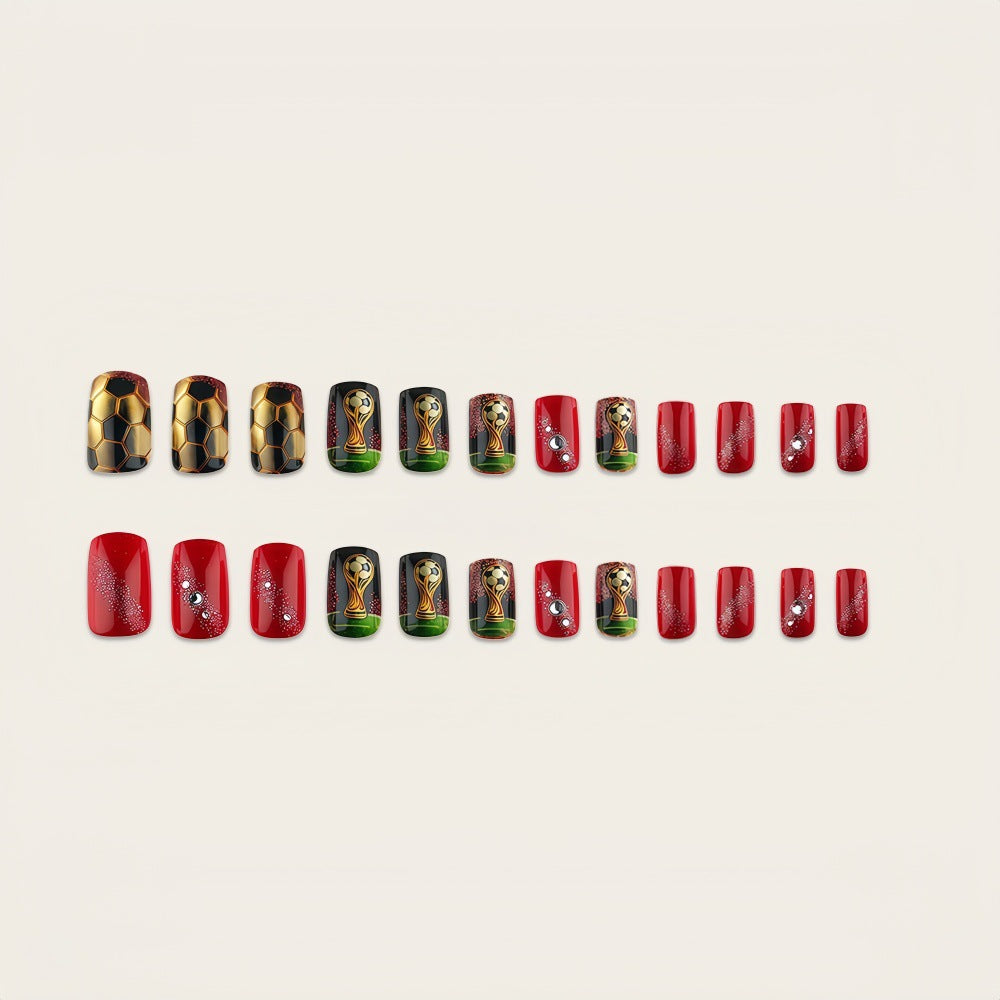 Creative Football Nail Art Bowlift