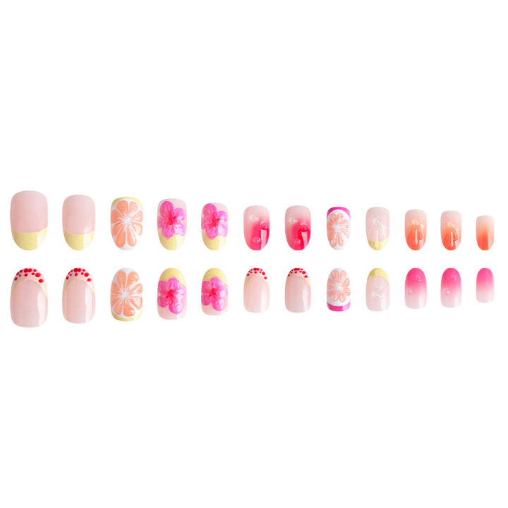 Tropical Floral Nail Art Set Bowlift