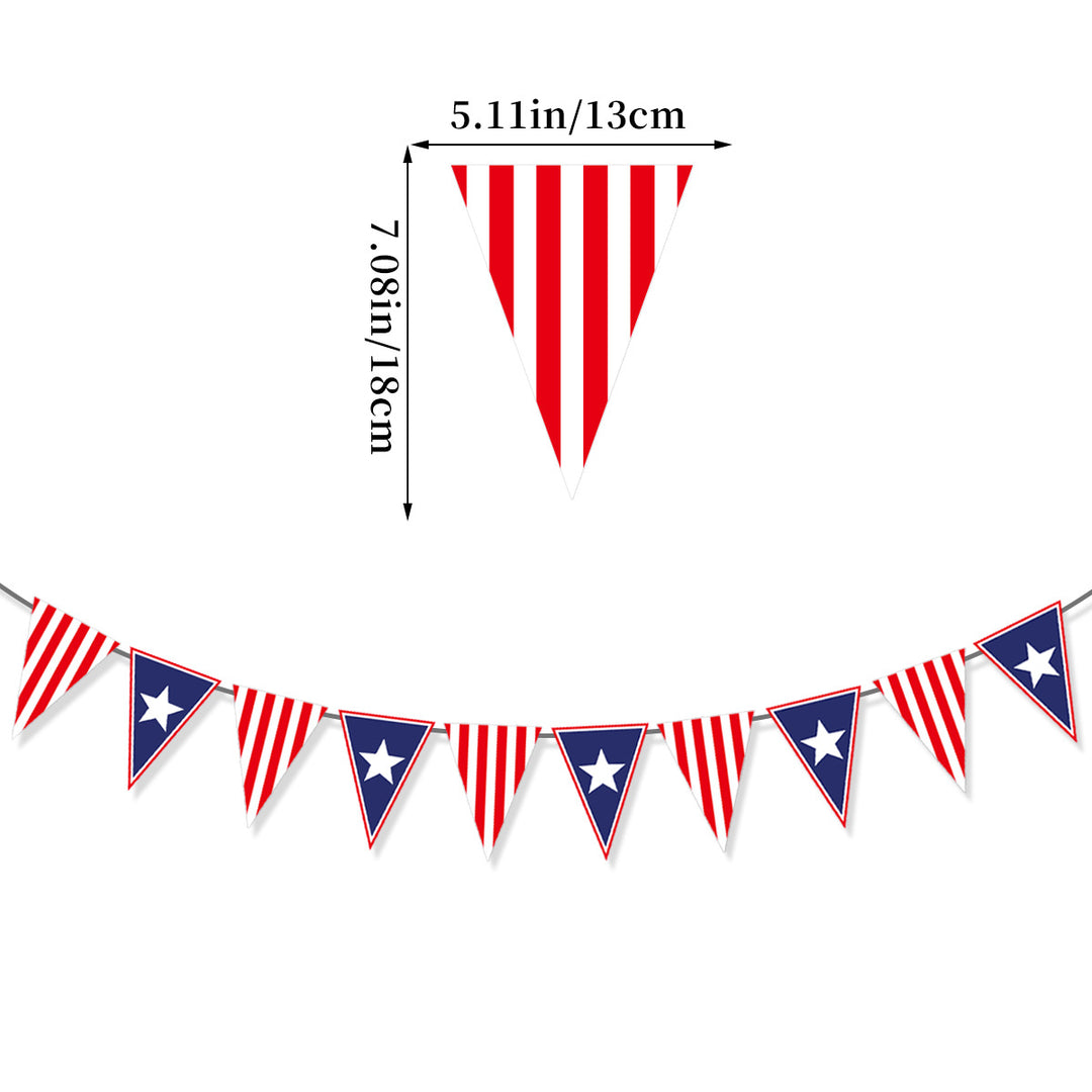Unisex nan Pappteller Set with patriotic star stripe motif and convenient plate size Bowlift