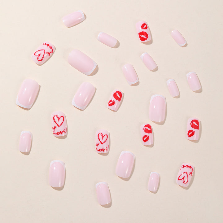 Romantic Love-Themed Nail Art Extensions Bowlift