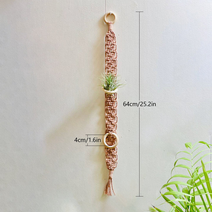 Macrame Wall Plant Holder Bowlift