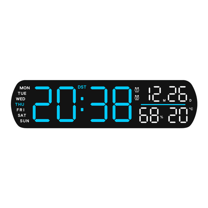 Digital Wall Clock with Multifunctional Display Bowlift