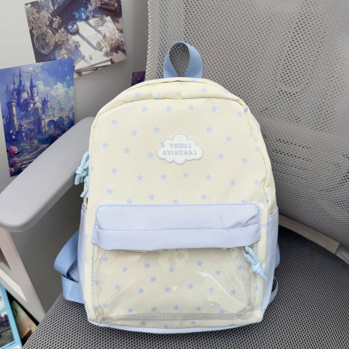 Comfortable Star-Patterned Backpack