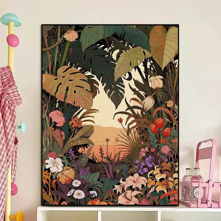 Floral-Themed Canvas Artwork Bowlift