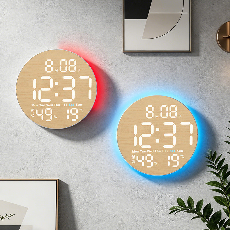 Innovative wooden digital alarm clock Bowlift