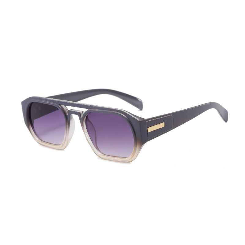 Women’s fashionable rectangular glasses with elegant metal accent Bowlift