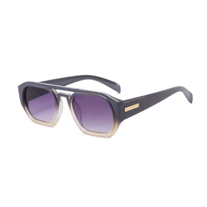 Women’s fashionable rectangular glasses with elegant metal accent Bowlift