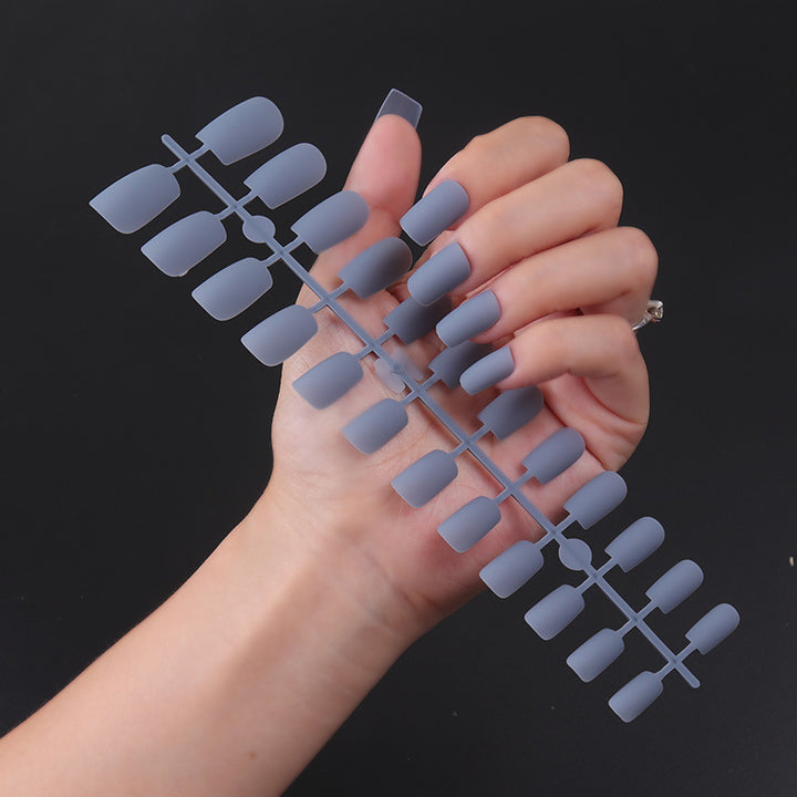 Matte Finish Long Stiletto Press-On Nails Bowlift