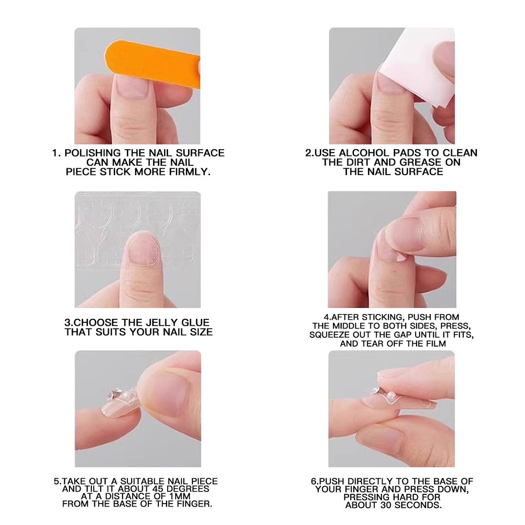 Artistic Artificial Nails with Flower Design Bowlift