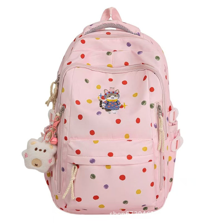 Playful Character Print Backpack Bowlift
