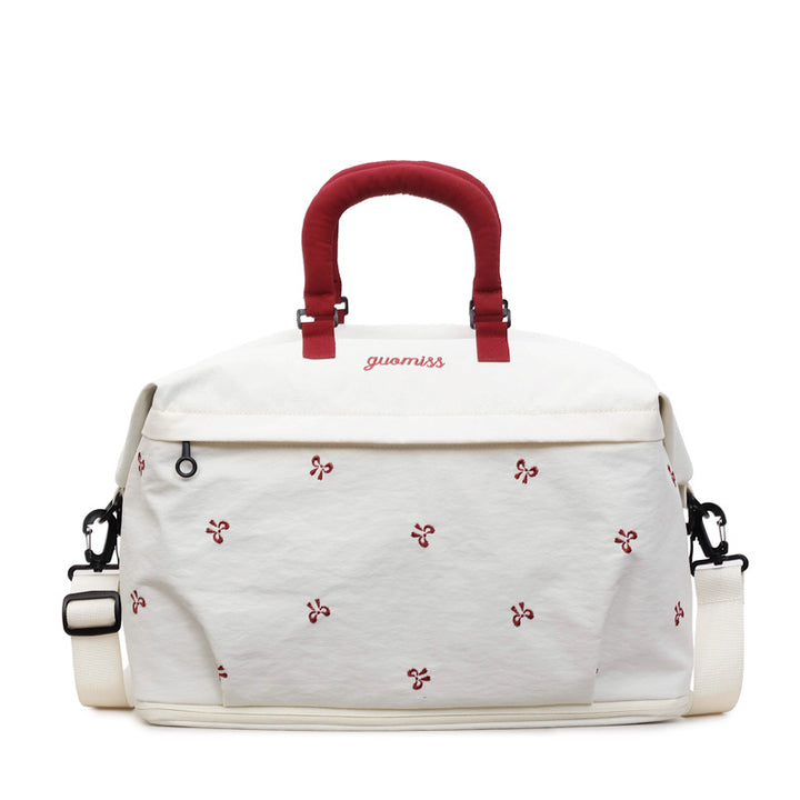 Embroidered Canvas Weekend Bag