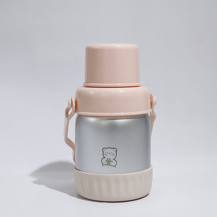 Women insulated thermos bottle with colorful muffin motif Bowlift
