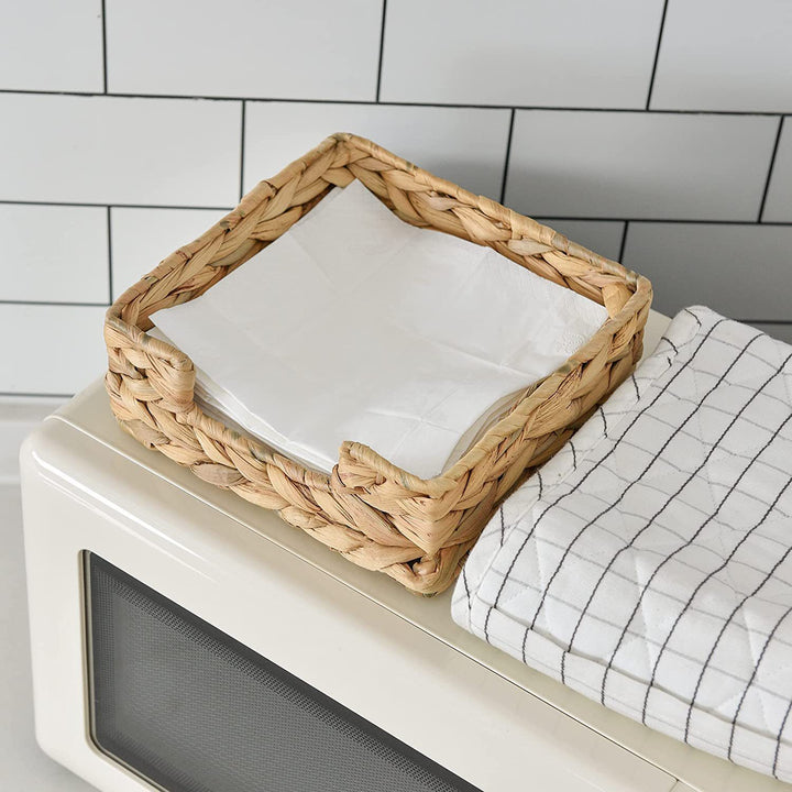 Handwoven Rectangular Storage Tray Bowlift