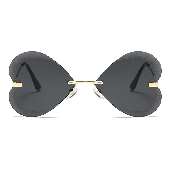 Women's Heart-Shaped Sunglasses in Trendy Design Bowlift