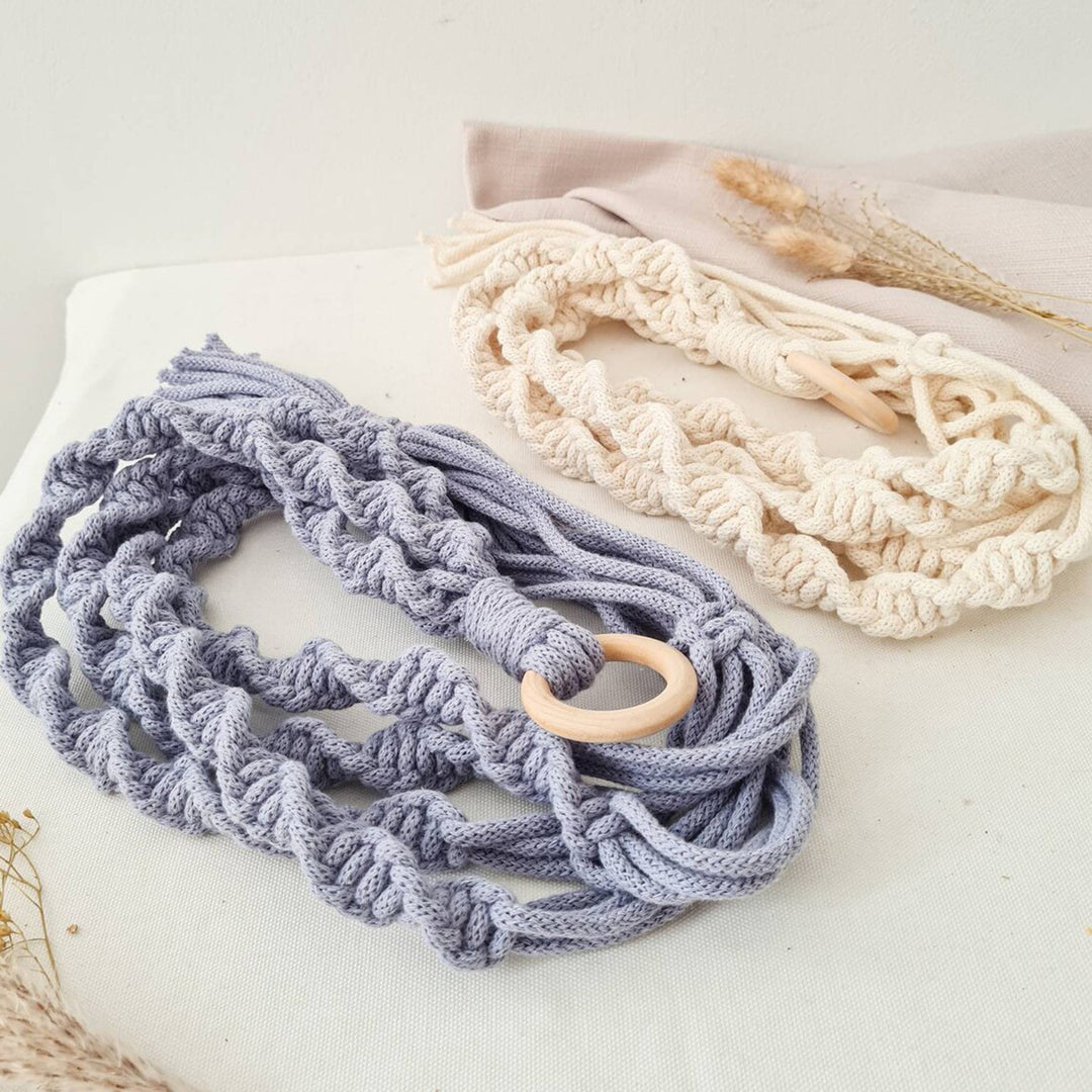 Macrame Wall Hanging Decor with Braided Design Bowlift