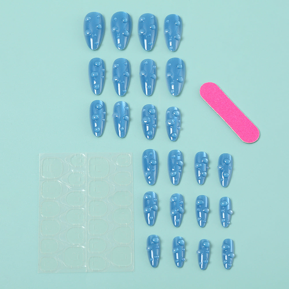 Artificial nails in stylish drip design Bowlift