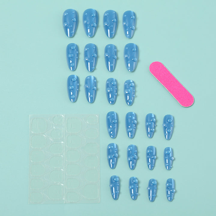 Artificial nails in stylish drip design Bowlift