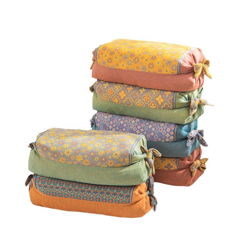 Women Decorative Neck Roll with Floral Pattern Bowlift