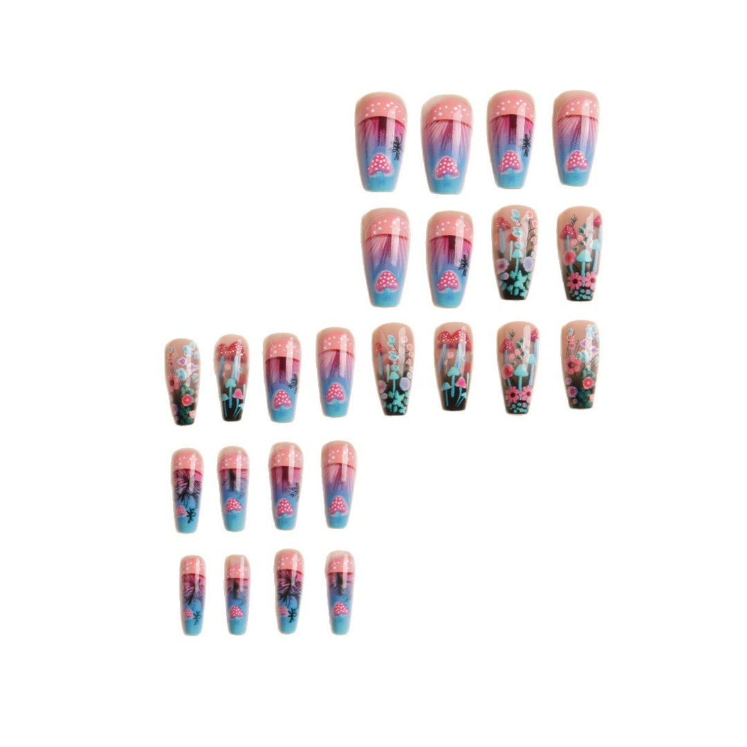 Artistic Floral Glow-in-the-Dark Nail Art Set Bowlift