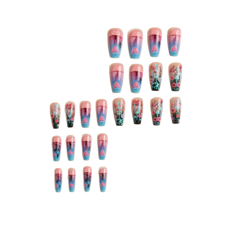 Artistic Floral Glow-in-the-Dark Nail Art Set Bowlift