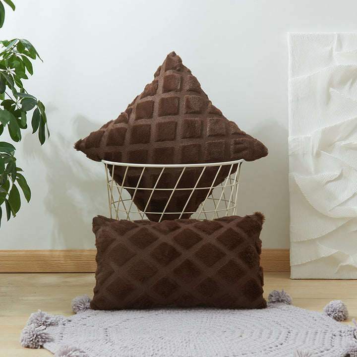 Cozy Textured Throw Pillow