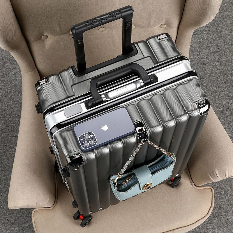 Hard Shell Trolley With Integrated Usb Charging Port And Multifunctional Storage Bowlift