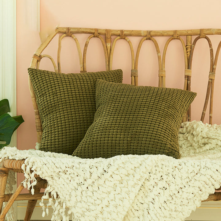 Textured Square Decorative Pillow