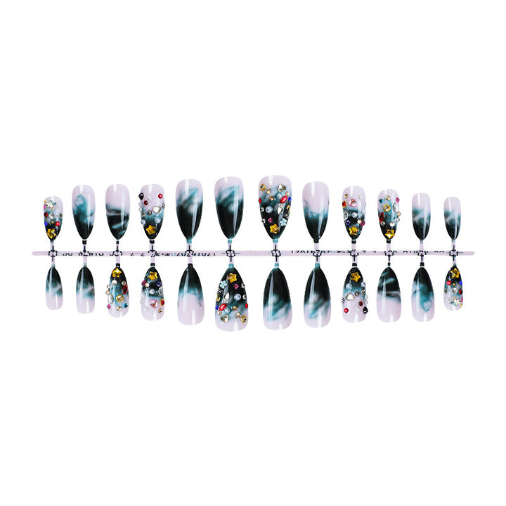 Artistic Press-On Nail Collection with Decorative Elements Bowlift