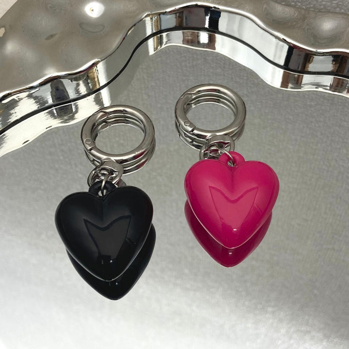 Heart-Shaped Charm Keychain Bowlift