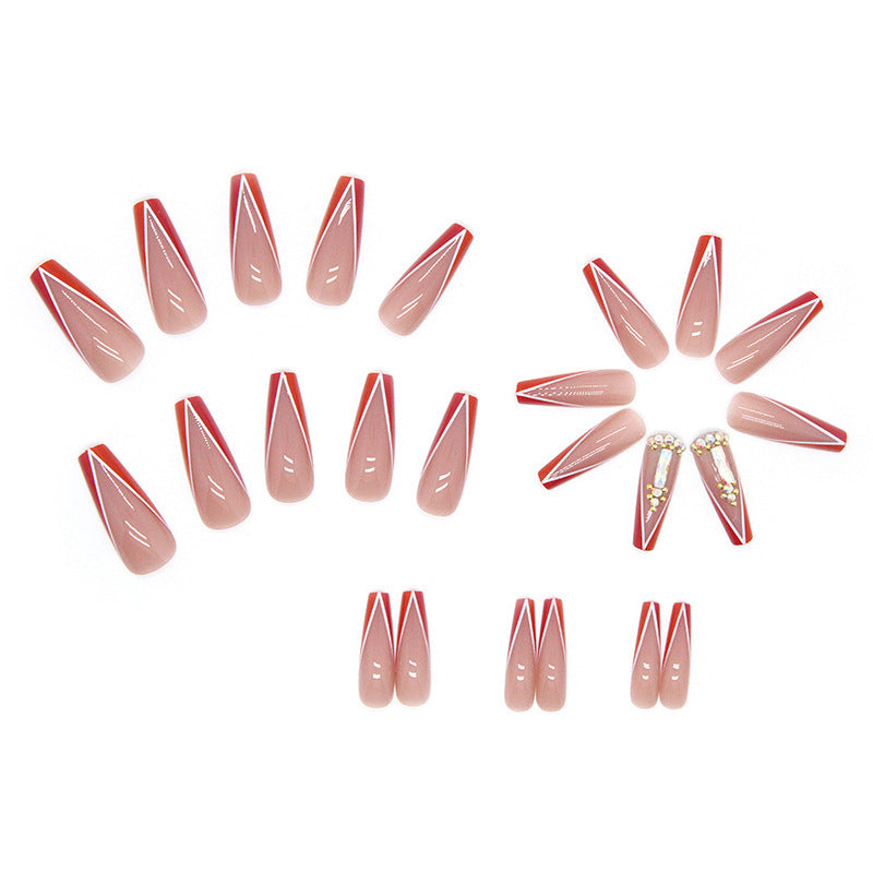 Acrylic nail tips with neon decoration Bowlift
