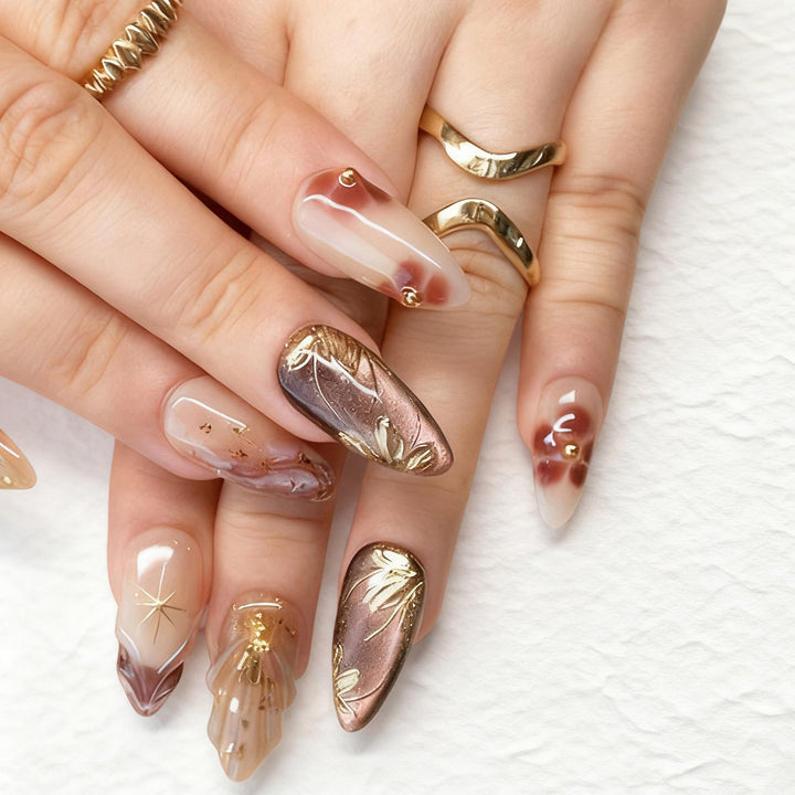 Artistic Accent Press-On Nail Set Bowlift