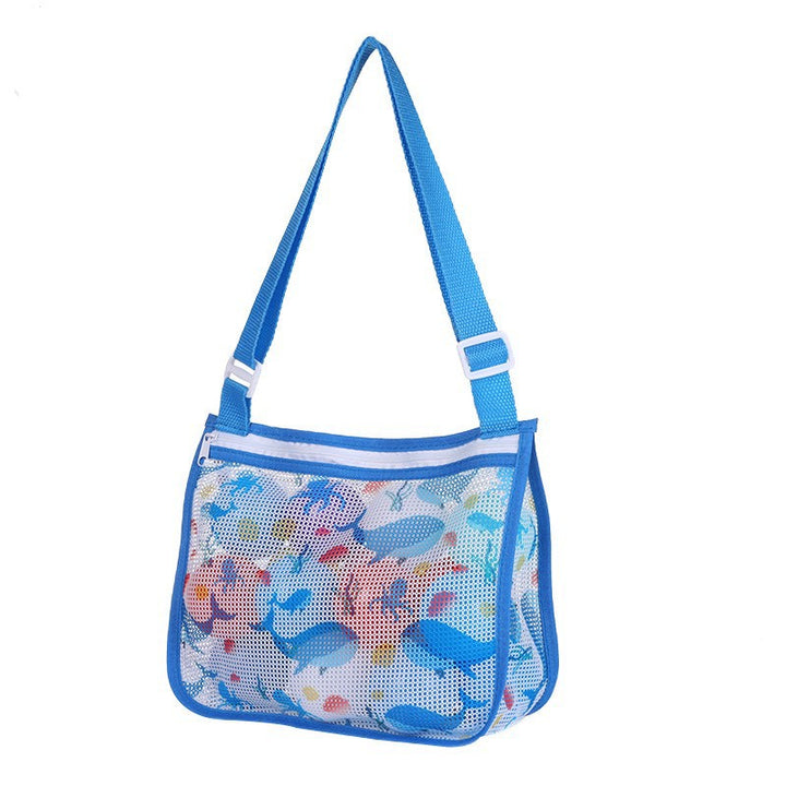 Mesh Beach Bag with Practical Zipper Bowlift