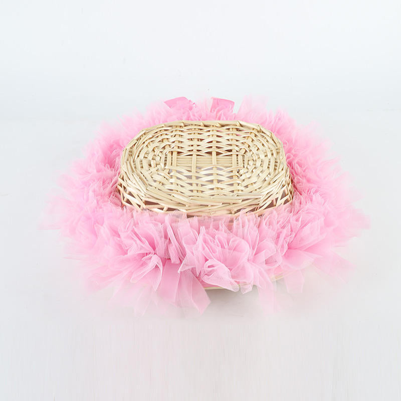 Decorative basket with ruffle detail Bowlift
